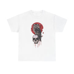 Heavy Cotton Tee „Owl&Skull“