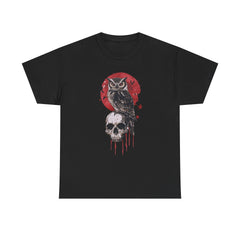 Heavy Cotton Tee „Owl&Skull“