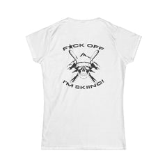 Women's Softstyle Tee „Skiing“ Backprint