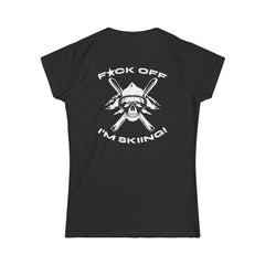 Women's Softstyle Tee „Skiing“ Backprint