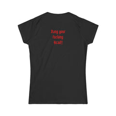 Women's Softstyle Tee „Bang your Head“ Backprint