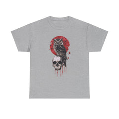 Heavy Cotton Tee „Owl&Skull“