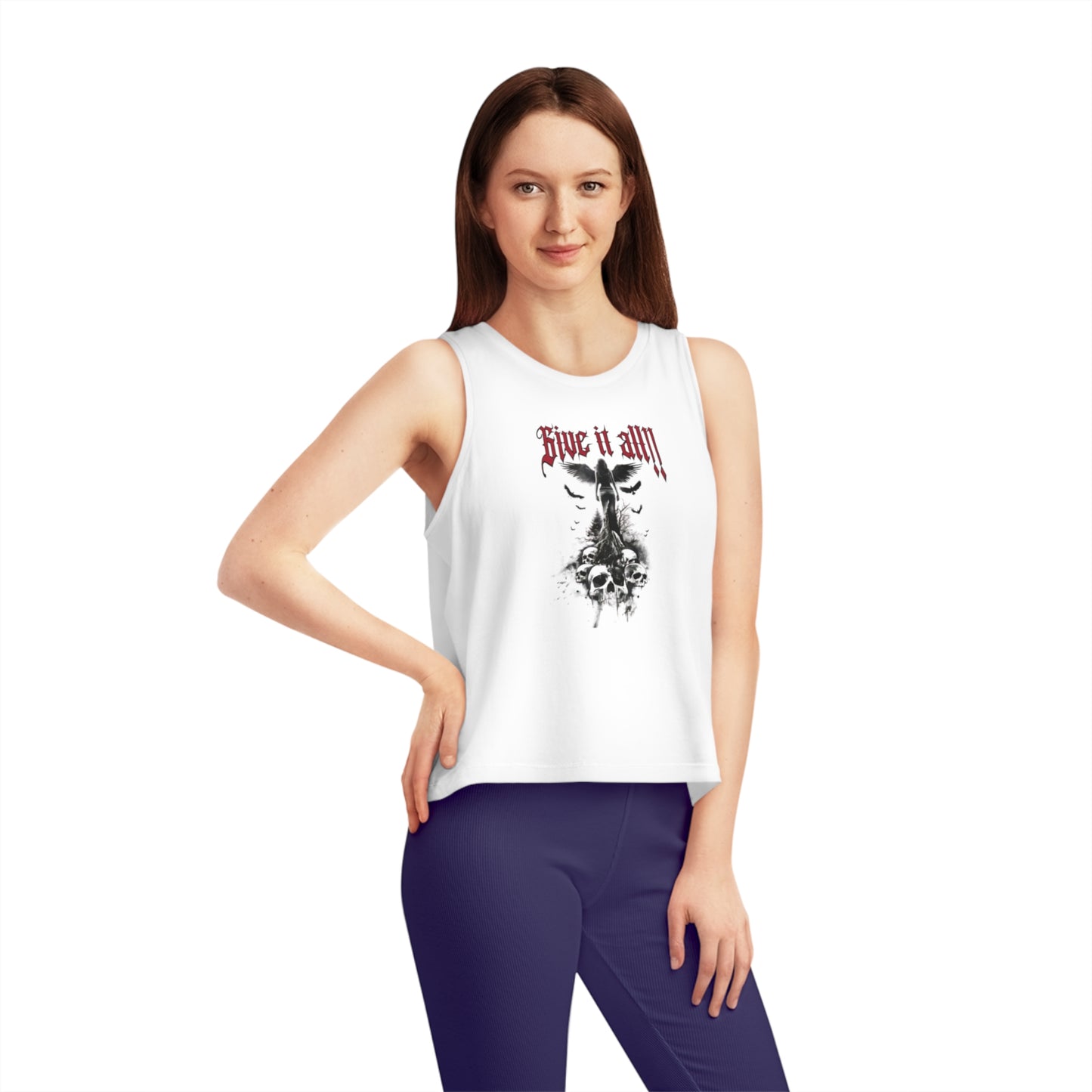 Women's Dancer Cropped Tank Top „Give it all“