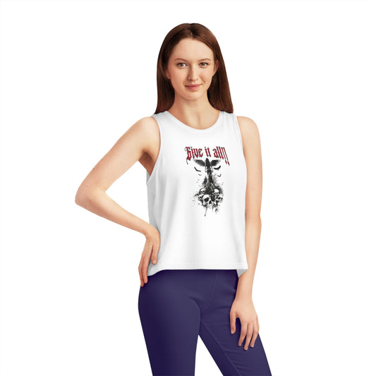 Women's Dancer Cropped Tank Top „Give it all“