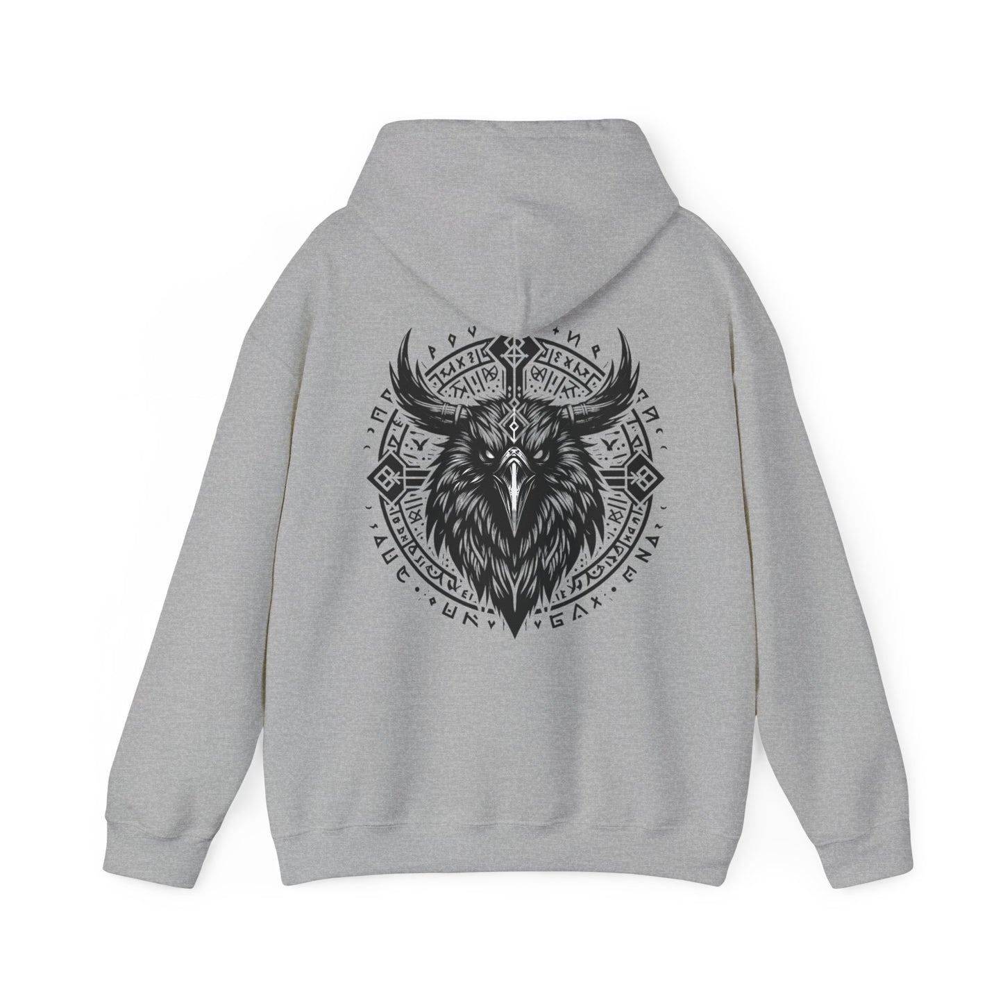 Unisex Heavy Hooded Sweatshirt „Crow“