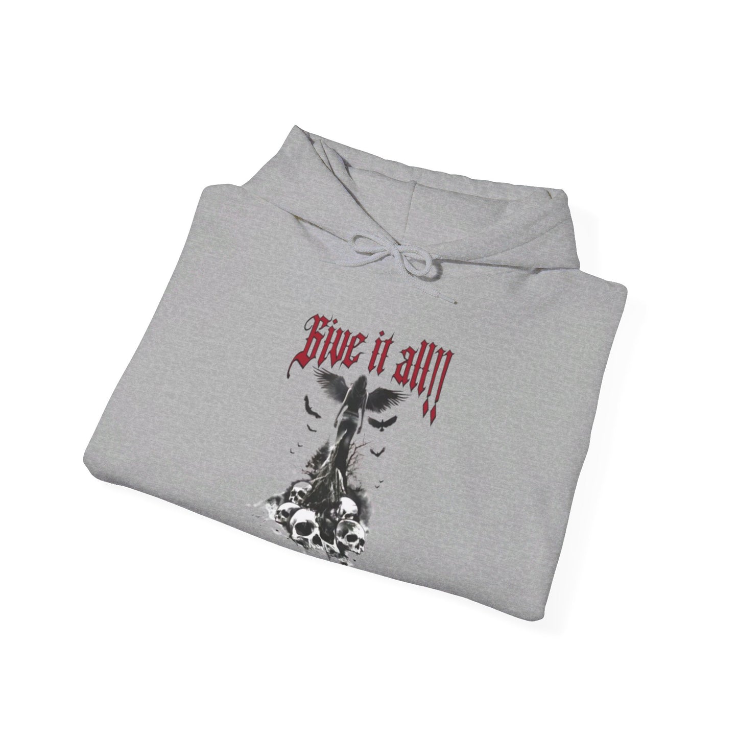 Heavy Hooded Sweatshirt „Give it all“