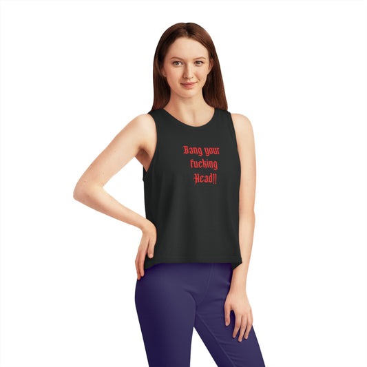 Women's Dancer Cropped Tank Top „Bang your Head“