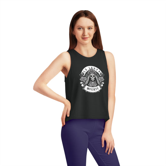 Women's Dancer Cropped Tank Top „Santa Muerte“