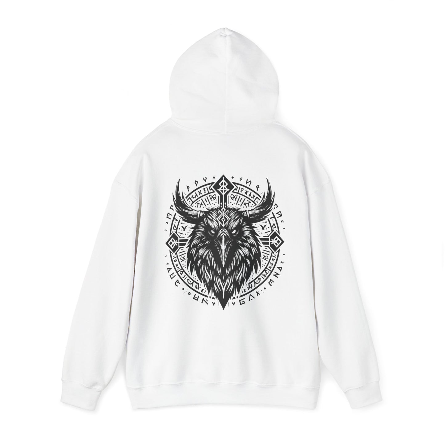 Unisex Heavy Hooded Sweatshirt „Crow“