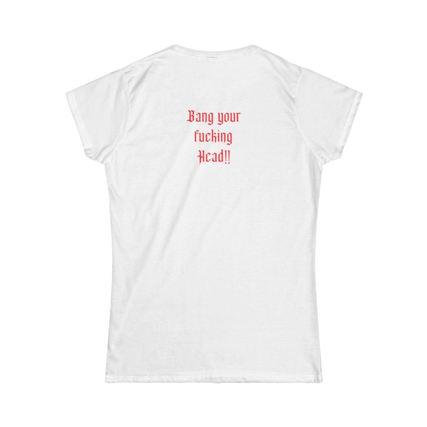 Women's Softstyle Tee „Bang your Head“ Backprint