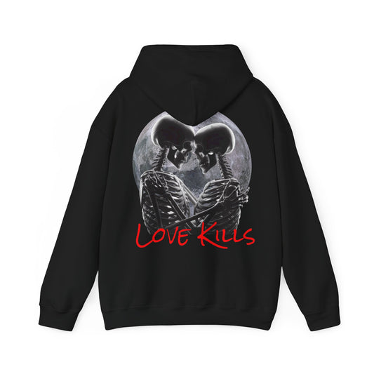 Heavy Hooded Sweatshirt „Kiss“