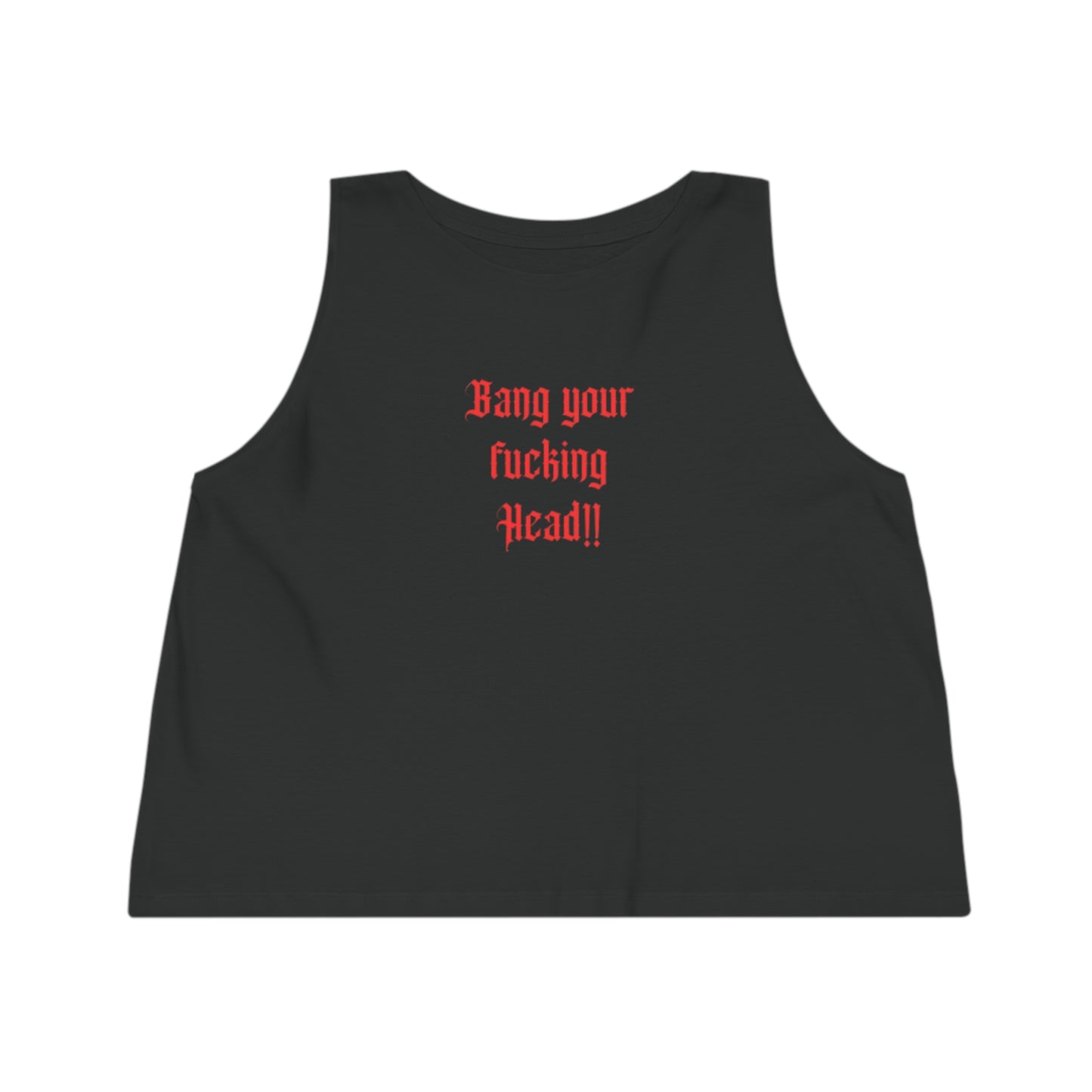 Women's Dancer Cropped Tank Top „Bang your Head“