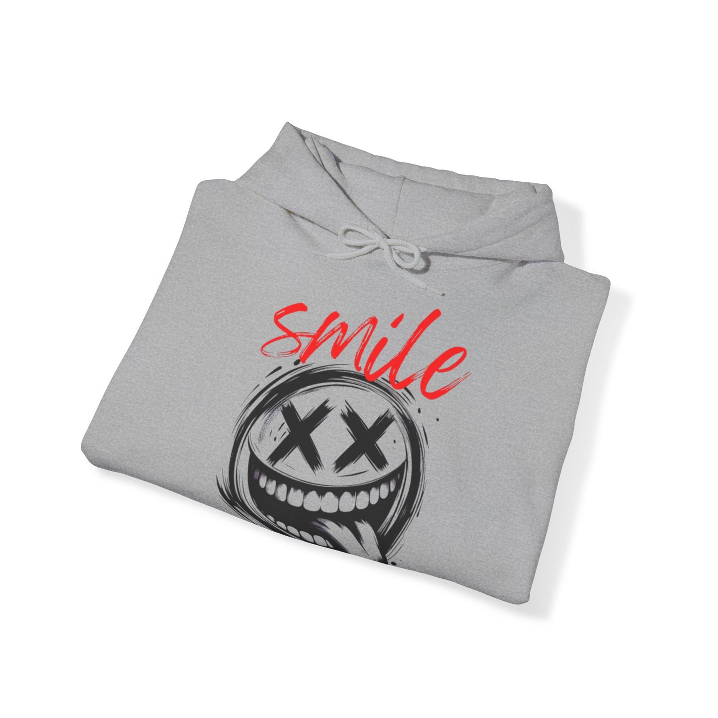 Unisex Heavy Hooded Sweatshirt „Smile“