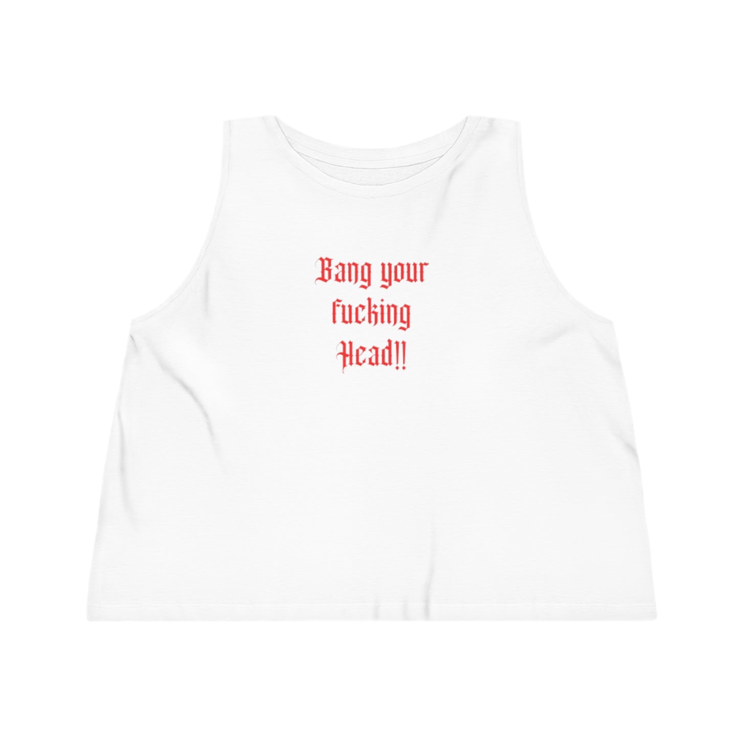 Women's Dancer Cropped Tank Top „Bang your Head“