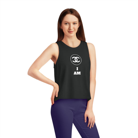 Women's Dancer Cropped Tank Top „I AM“