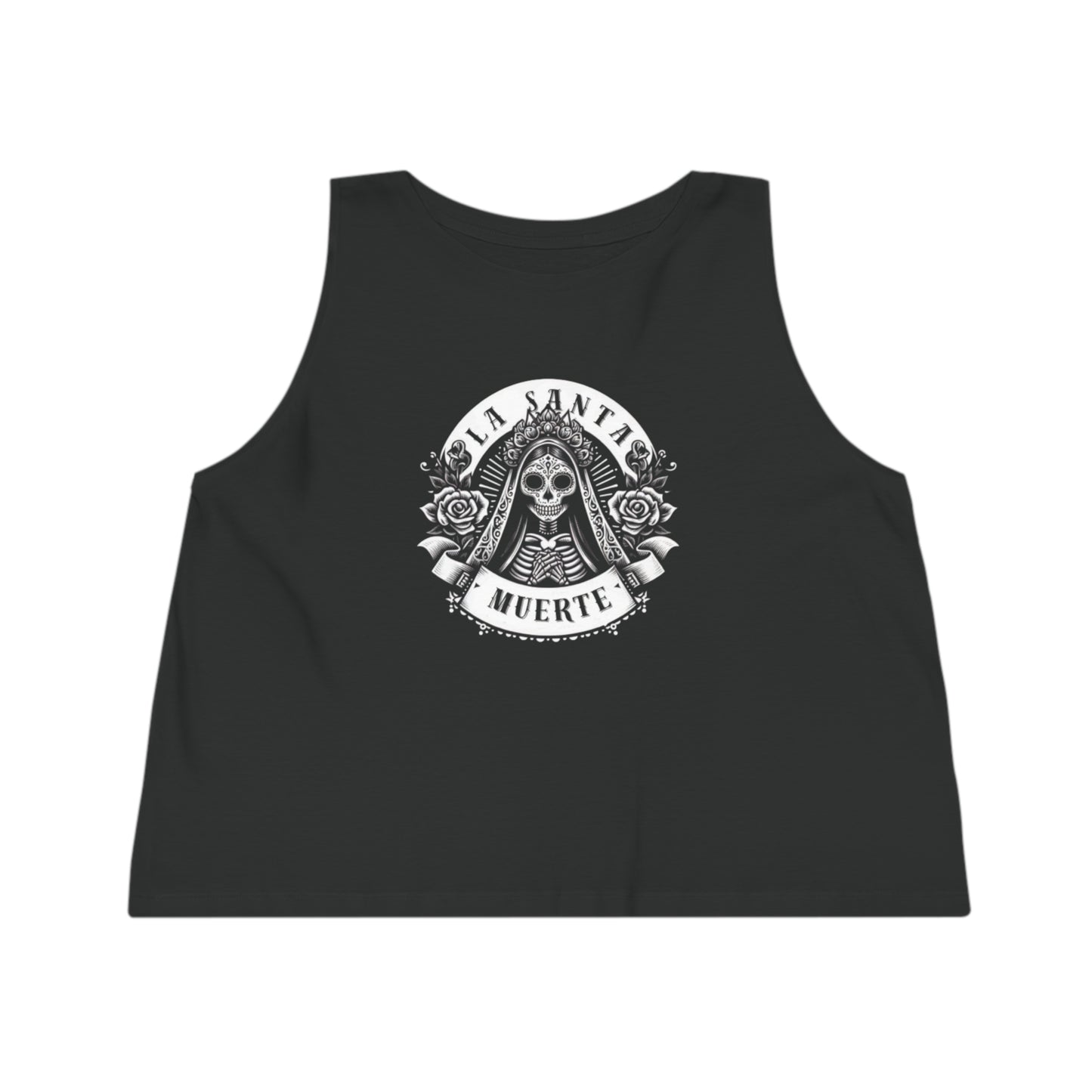 Women's Dancer Cropped Tank Top „Santa Muerte“