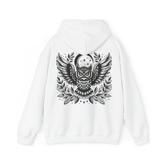 Unisex Heavy Hooded Sweatshirt „Owl“