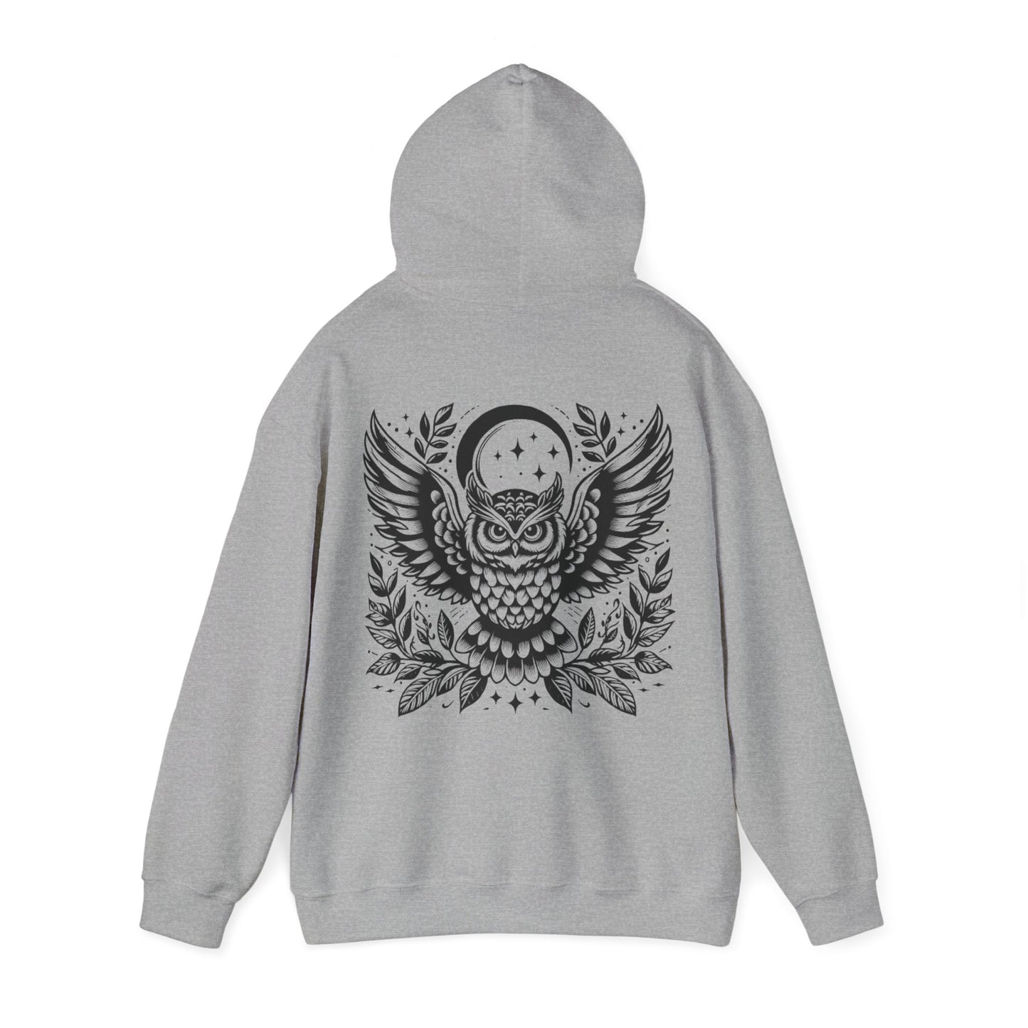 Unisex Heavy Hooded Sweatshirt „Owl“