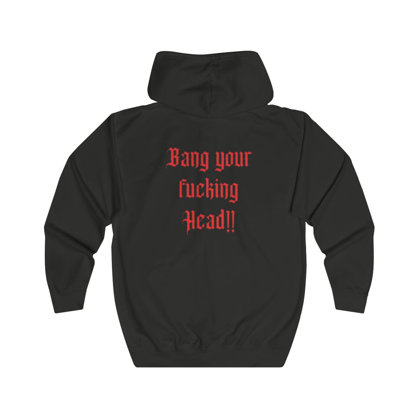 Full Zip Hoodie „Bang your Head“