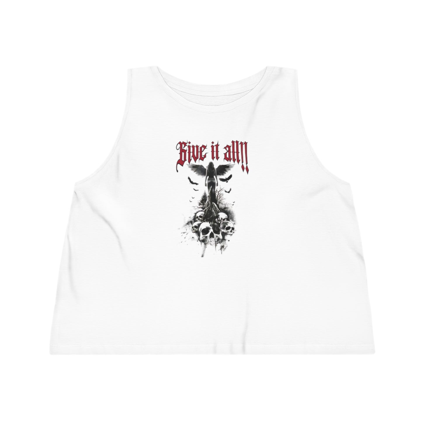 Women's Dancer Cropped Tank Top „Give it all“