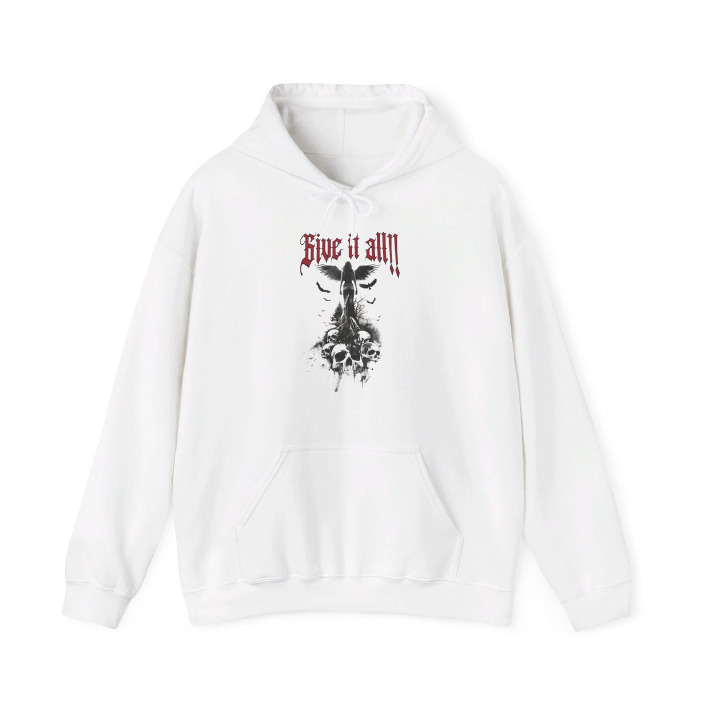 Heavy Hooded Sweatshirt „Give it all“