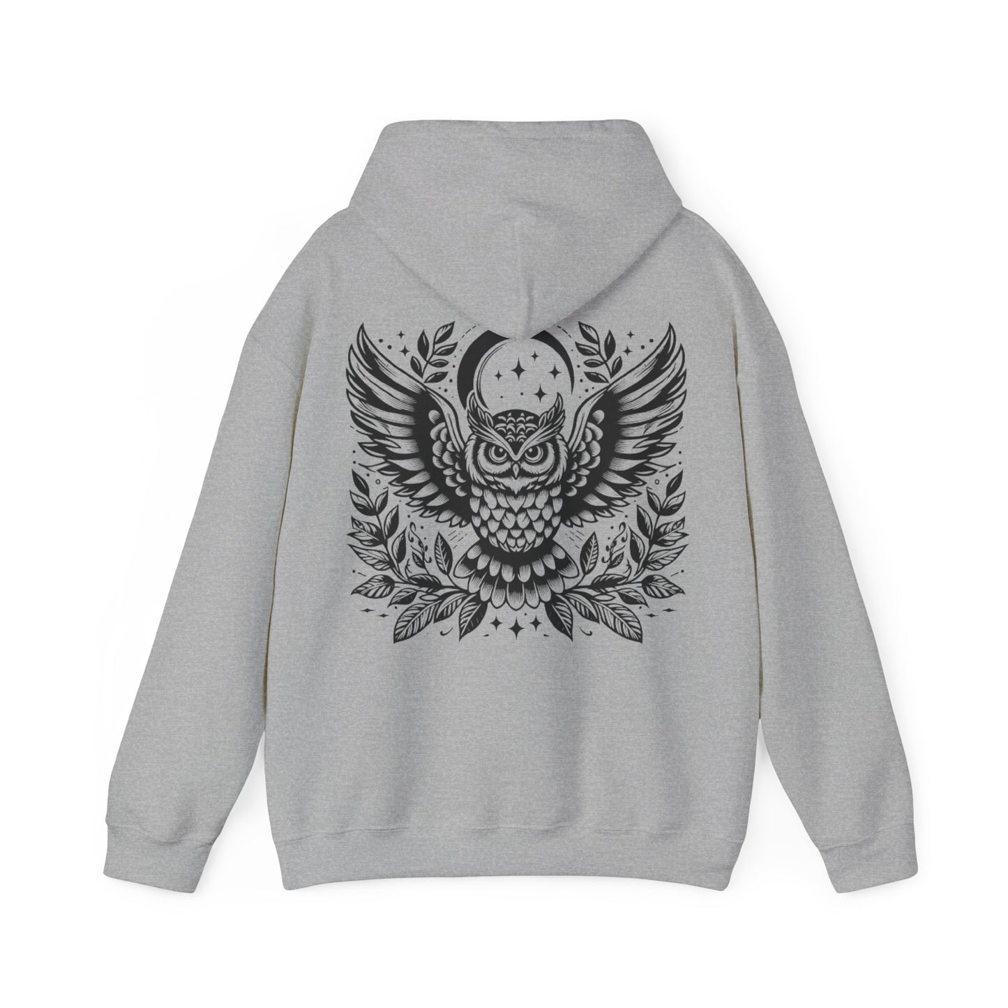 Unisex Heavy Hooded Sweatshirt „Owl“