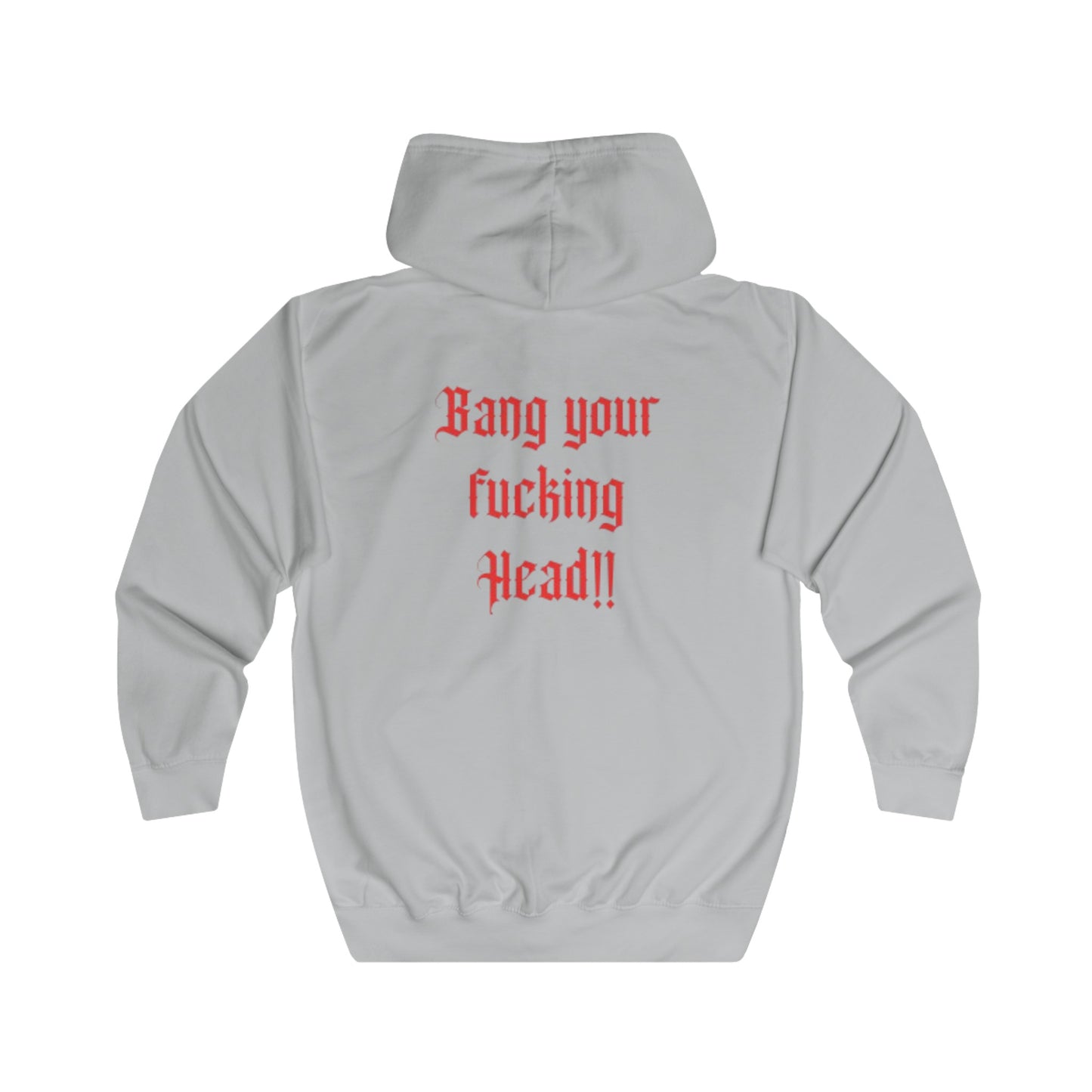 Full Zip Hoodie „Bang your Head“