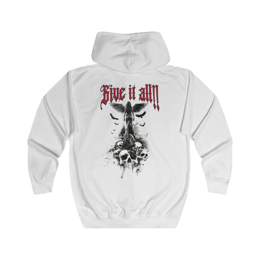 Full Zip Hoodie „Give it all“