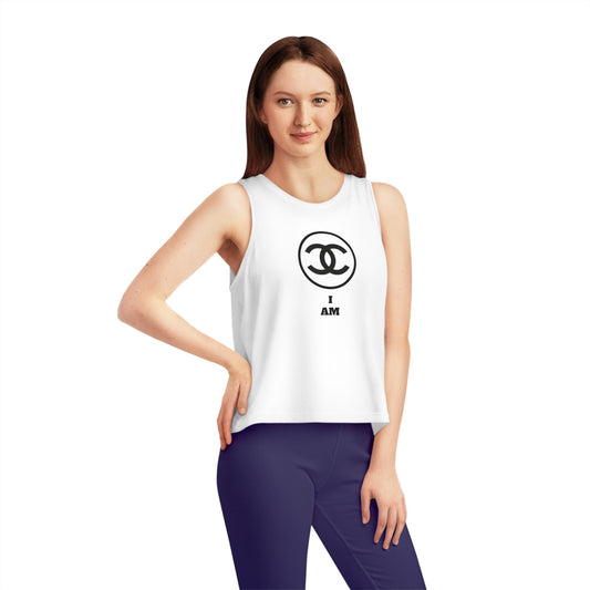 Women's Dancer Cropped Tank Top „I AM“