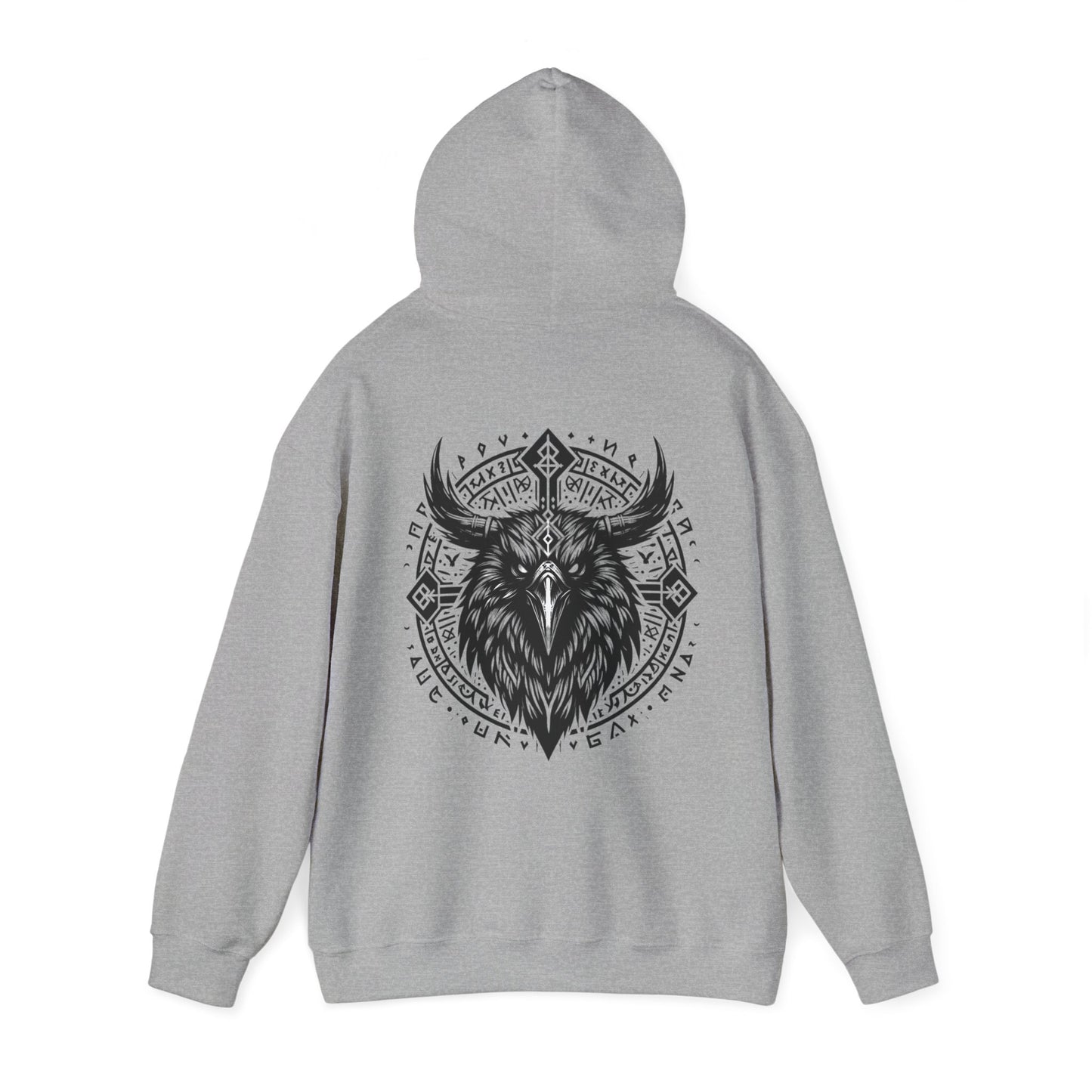 Unisex Heavy Hooded Sweatshirt „Crow“