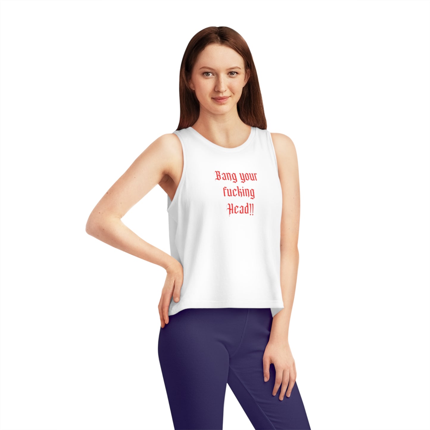 Women's Dancer Cropped Tank Top „Bang your Head“