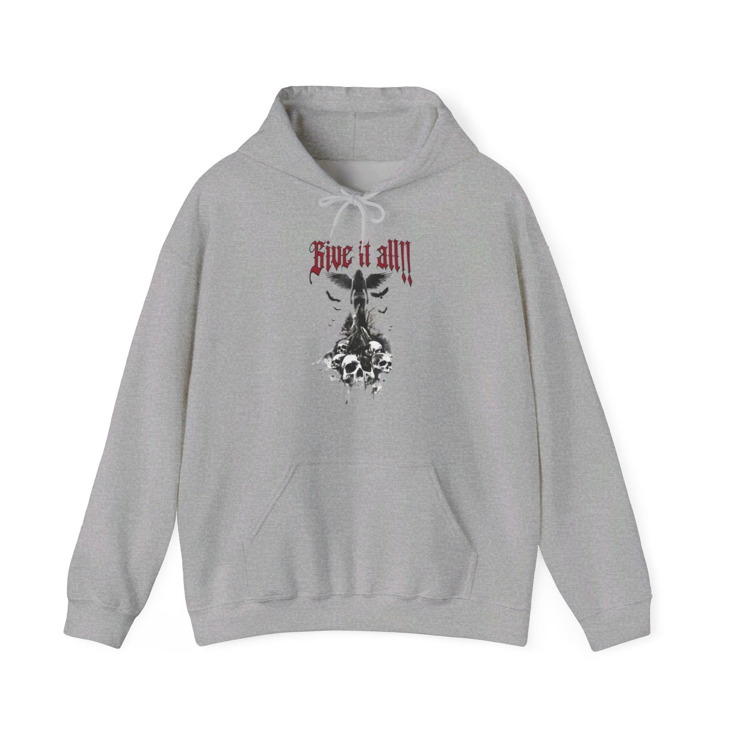 Heavy Hooded Sweatshirt „Give it all“